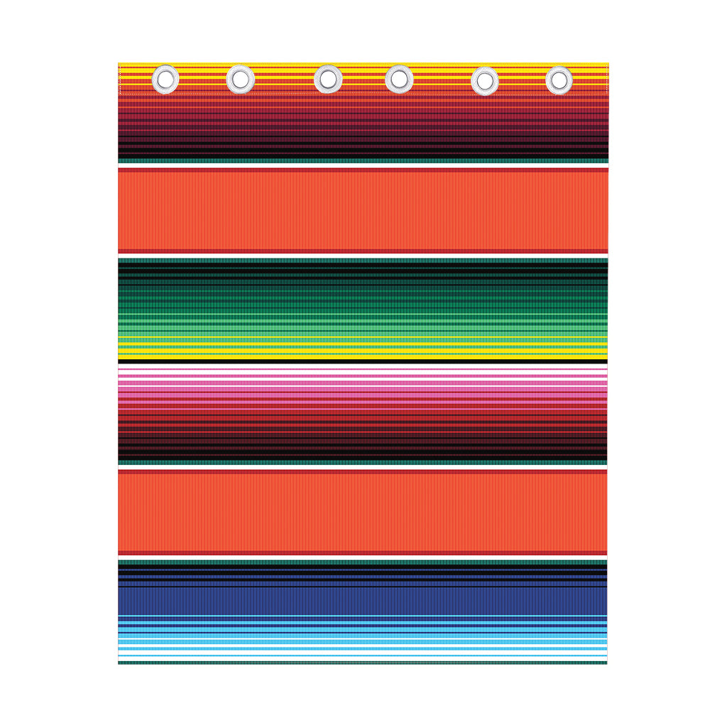 Colorful Serape Blanket Pattern Print Curtain