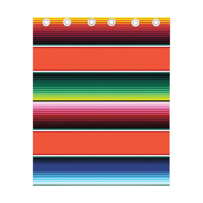 Colorful Serape Blanket Pattern Print Curtain