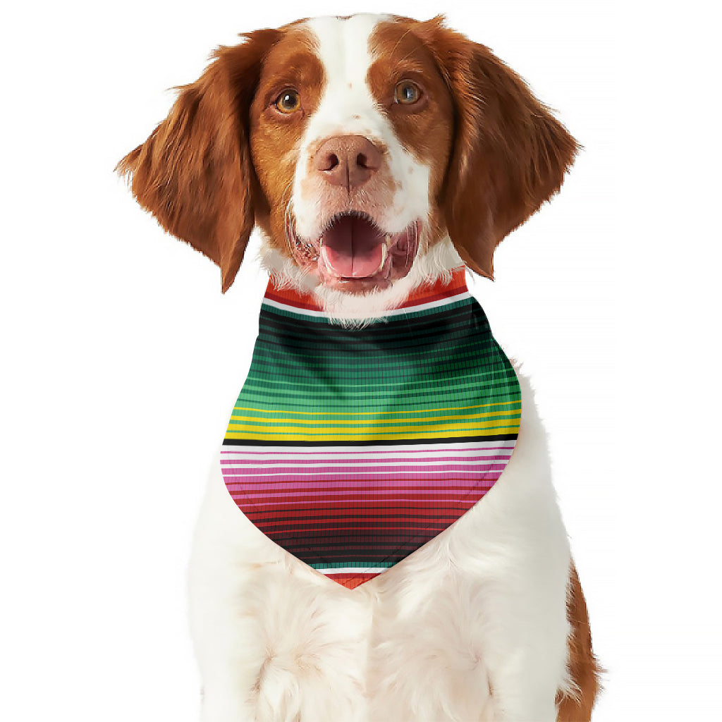 Colorful Serape Blanket Pattern Print Dog Bandana