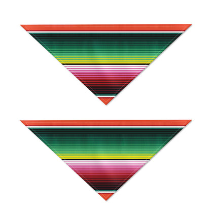 Colorful Serape Blanket Pattern Print Dog Bandana