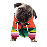Colorful Serape Blanket Pattern Print Dog Zip Up Hoodie