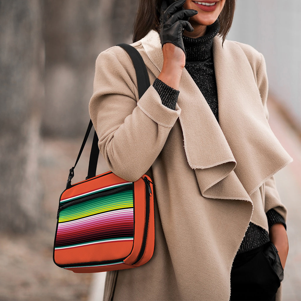 Colorful Serape Blanket Pattern Print Double Strap Bible Bag