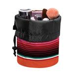 Colorful Serape Blanket Pattern Print Drawstring Makeup Bag