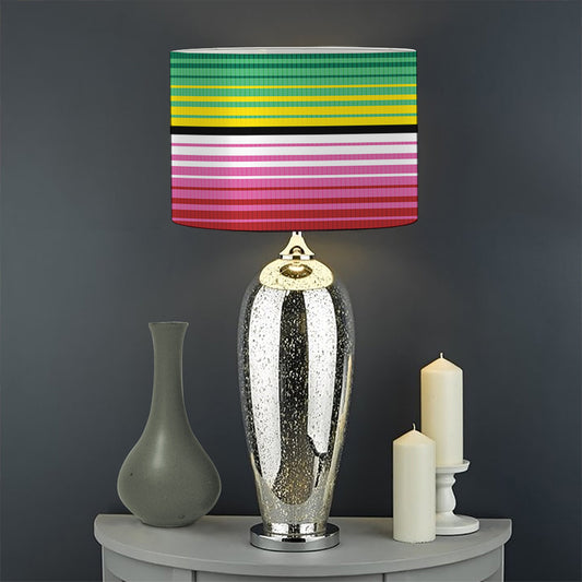 Colorful Serape Blanket Pattern Print Drum Lamp Shade