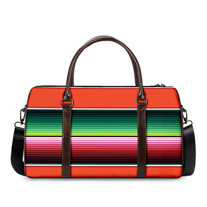 Colorful Serape Blanket Pattern Print Duffle Bag