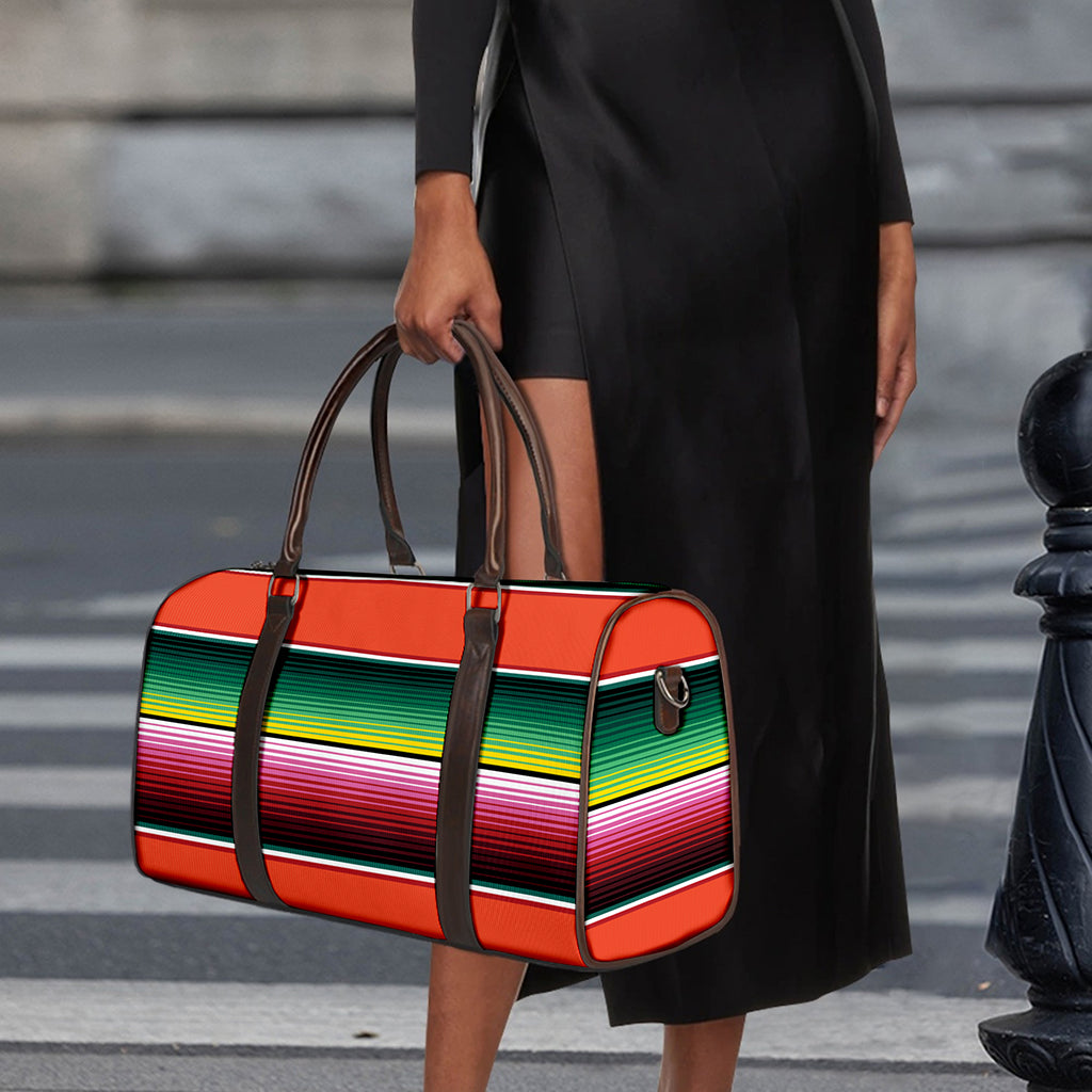 Colorful Serape Blanket Pattern Print Duffle Bag