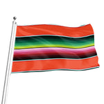 Colorful Serape Blanket Pattern Print Flag