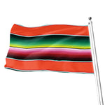 Colorful Serape Blanket Pattern Print Flag