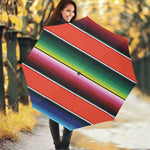 Colorful Serape Blanket Pattern Print Foldable Umbrella