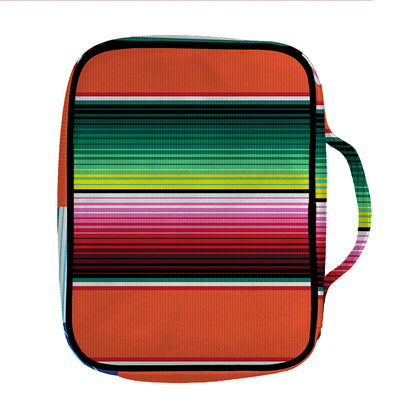 Colorful Serape Blanket Pattern Print Front Pocket Bible Bag