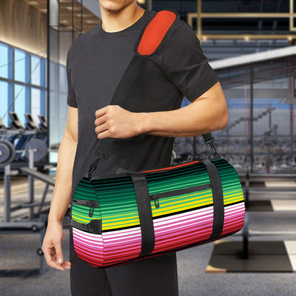 Colorful Serape Blanket Pattern Print Gym Bag