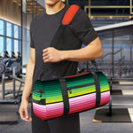 Colorful Serape Blanket Pattern Print Gym Bag