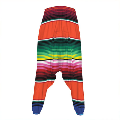 Colorful Serape Blanket Pattern Print Hammer Pants