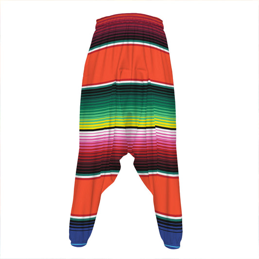 Colorful Serape Blanket Pattern Print Hammer Pants