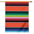 Colorful Serape Blanket Pattern Print House Flag