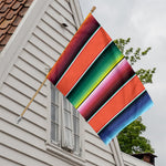 Colorful Serape Blanket Pattern Print House Flag