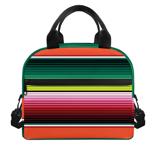 Colorful Serape Blanket Pattern Print Insulated Lunch Bag