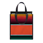 Colorful Serape Blanket Pattern Print Insulated Lunch Tote