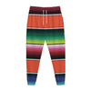 Colorful Serape Blanket Pattern Print Jogger Pants