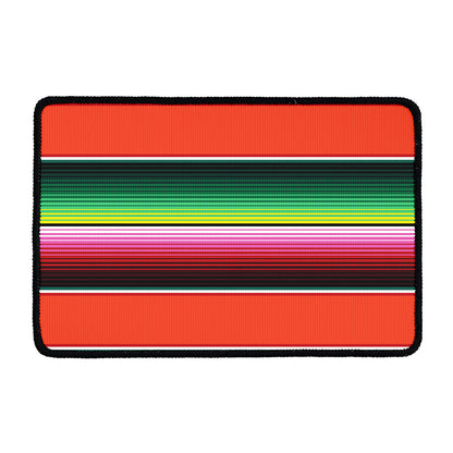 Colorful Serape Blanket Pattern Print Kitchen Mat