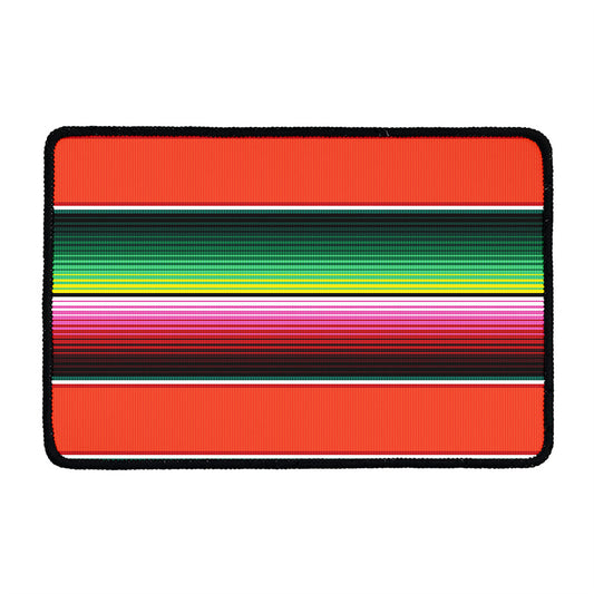 Colorful Serape Blanket Pattern Print Kitchen Mat