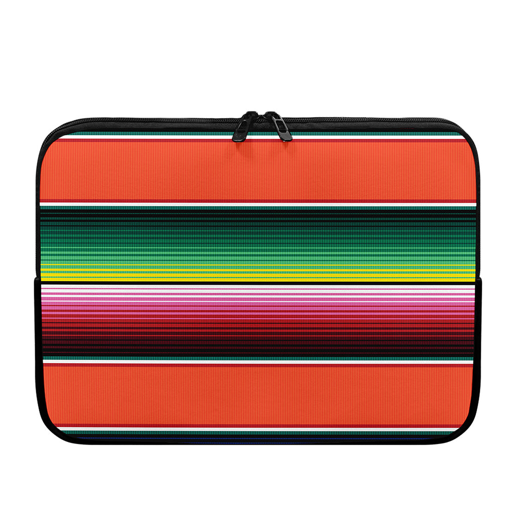 Colorful Serape Blanket Pattern Print Laptop Sleeve
