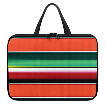 Colorful Serape Blanket Pattern Print Laptop Sleeve With Handle