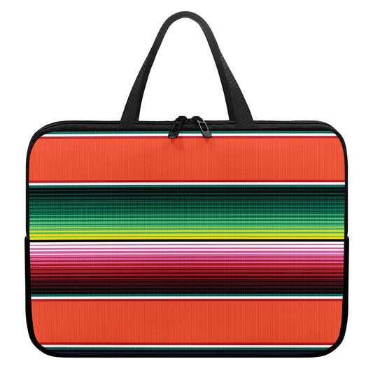 Colorful Serape Blanket Pattern Print Laptop Sleeve With Handle