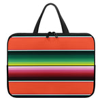 Colorful Serape Blanket Pattern Print Laptop Sleeve With Handle