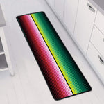 Colorful Serape Blanket Pattern Print Long Kitchen Mat