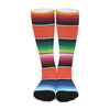 Colorful Serape Blanket Pattern Print Long Socks