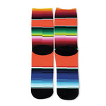 Colorful Serape Blanket Pattern Print Long Socks