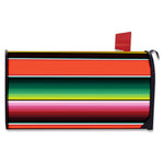Colorful Serape Blanket Pattern Print Mailbox Cover