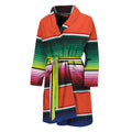 Colorful Serape Blanket Pattern Print Men's Bathrobe