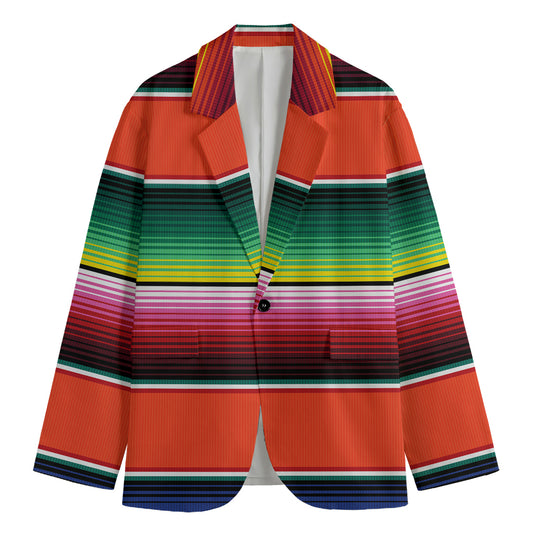 Colorful Serape Blanket Pattern Print Men's Blazer