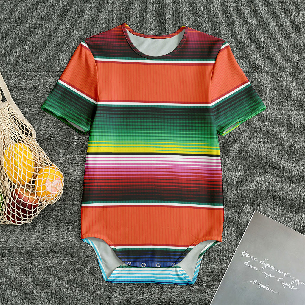 Colorful Serape Blanket Pattern Print Men's Bodysuit