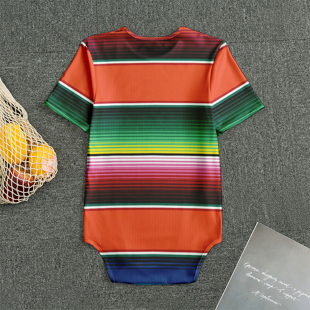 Colorful Serape Blanket Pattern Print Men's Bodysuit