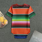Colorful Serape Blanket Pattern Print Men's Bodysuit