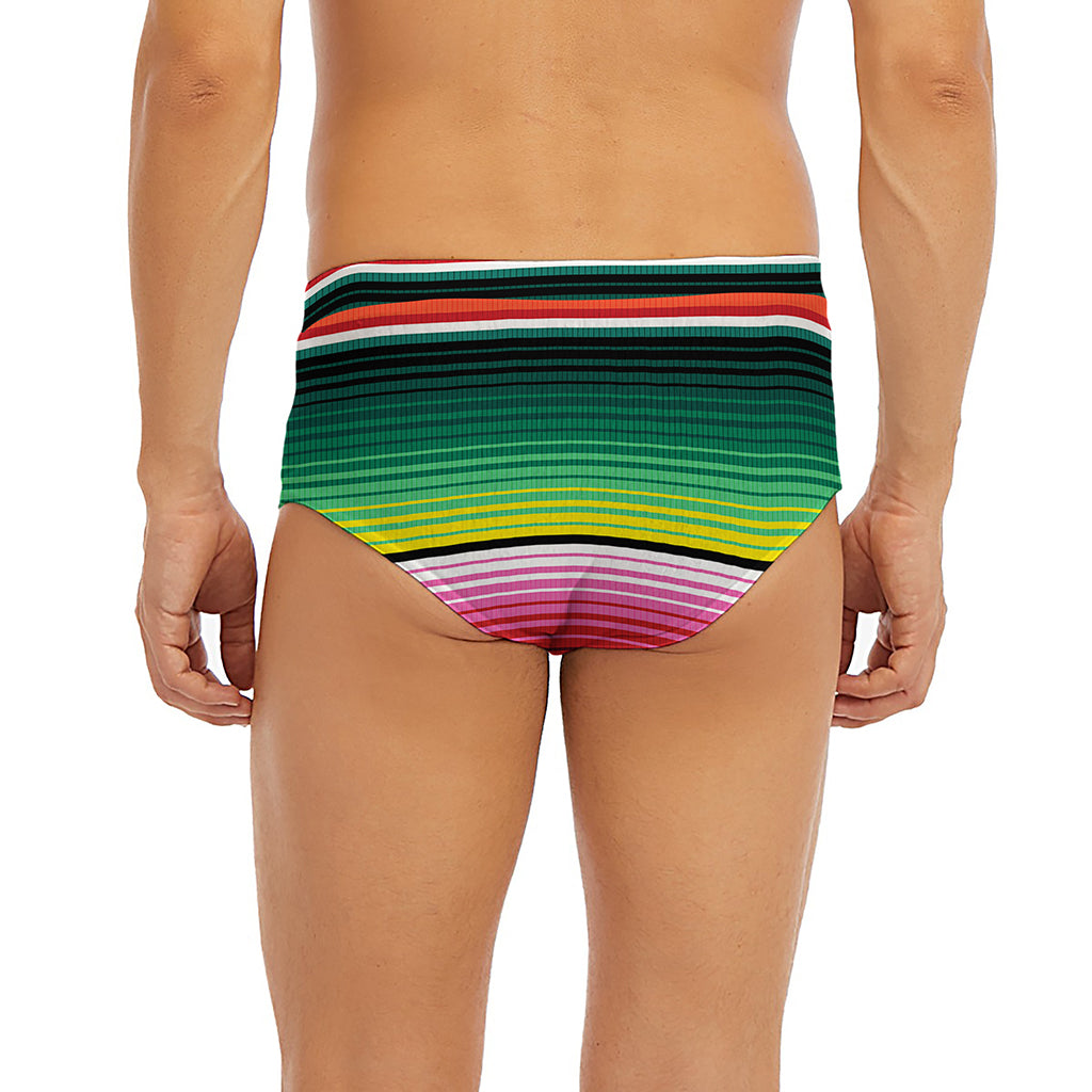 Colorful Serape Blanket Pattern Print Men's Briefs