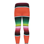 Colorful Serape Blanket Pattern Print Men's leggings