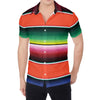 Colorful Serape Blanket Pattern Print Men's Shirt