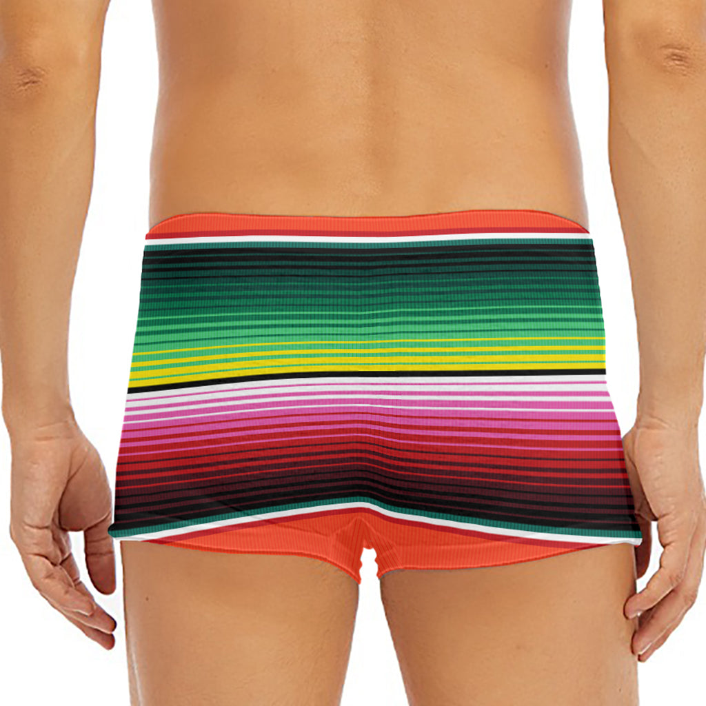 Colorful Serape Blanket Pattern Print Men's Short Boxer Briefs