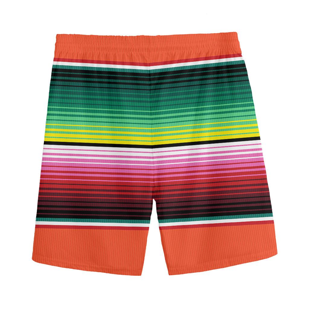Colorful Serape Blanket Pattern Print Men's Sports Shorts