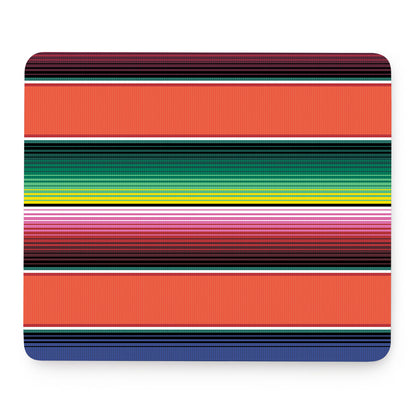 Colorful Serape Blanket Pattern Print Mouse Pad