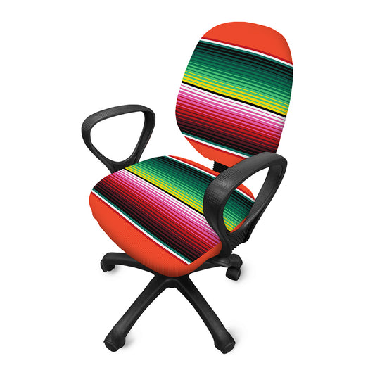 Colorful Serape Blanket Pattern Print Office Chair Cover