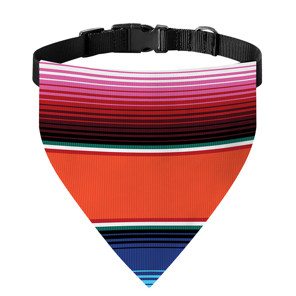 Colorful Serape Blanket Pattern Print Over The Collar Dog Bandana