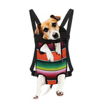 Colorful Serape Blanket Pattern Print Pet Carrier Backpack