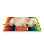 Colorful Serape Blanket Pattern Print Pet Cooling Mat Cover