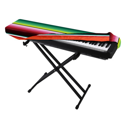 Colorful Serape Blanket Pattern Print Piano Keyboard Cover