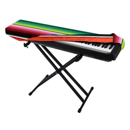 Colorful Serape Blanket Pattern Print Piano Keyboard Cover